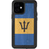 Barbados Flag Distressed iPhone 12 Mini Waterproof Case